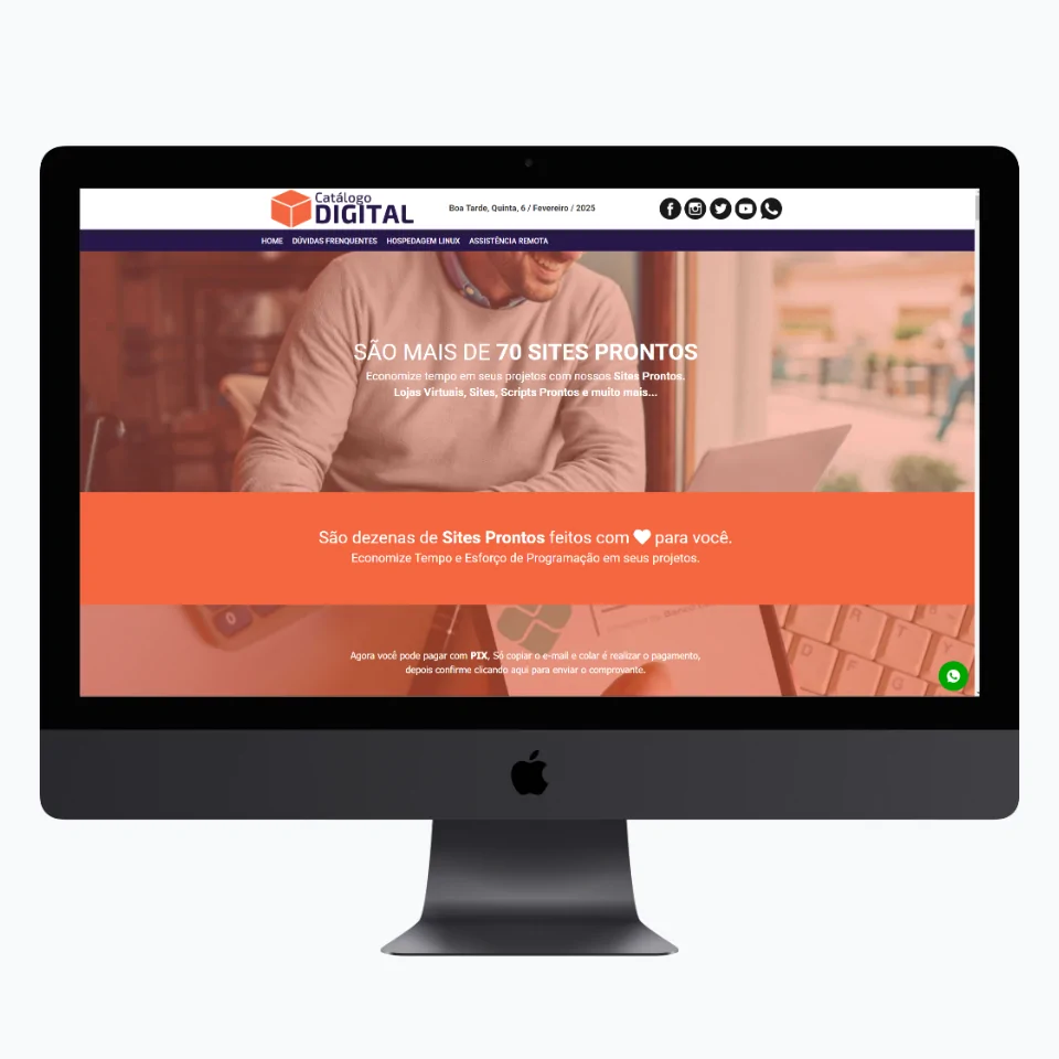 Site PHP Editável para Loja Virtual - Layout 03