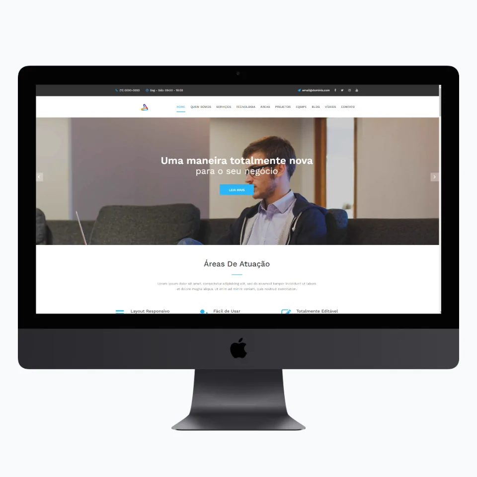 Site PHP Institucional Editável - Layout 02