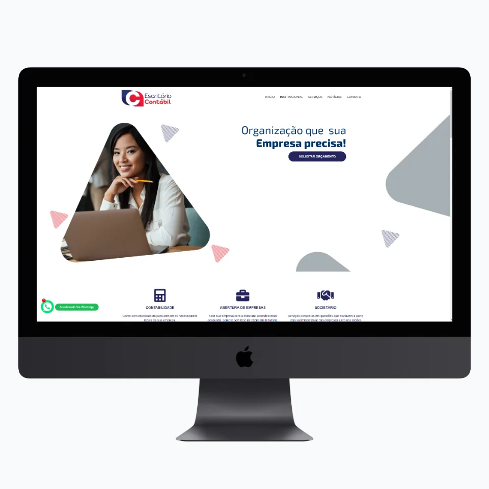 Site PHP Editável para Contabilidade