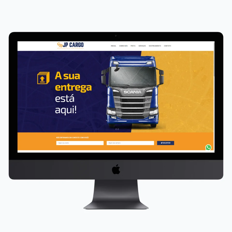 Site PHP Editável para Logística - Layout 01