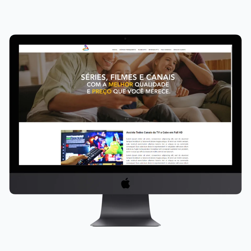 Site PHP para Site IPTV - Layout 02