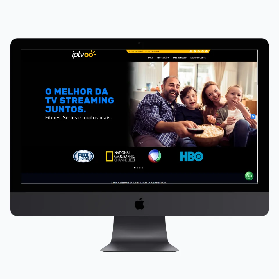 Site PHP para Site IPTV - Layout 01